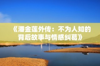 《潘金莲外传：不为人知的背后故事与情感纠葛》