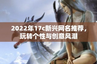 2022年17c新兴网名推荐，玩转个性与创意风潮
