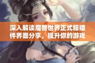 深入解读魔兽世界正式服插件界面分享，提升你的游戏畅快体验