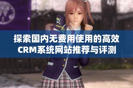 探索国内无费用使用的高效CRM系统网站推荐与评测