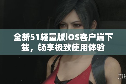 全新51轻量版iOS客户端下载，畅享极致使用体验