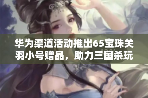 华为渠道活动推出65宝珠关羽小号赠品，助力三国杀玩家尽享福利