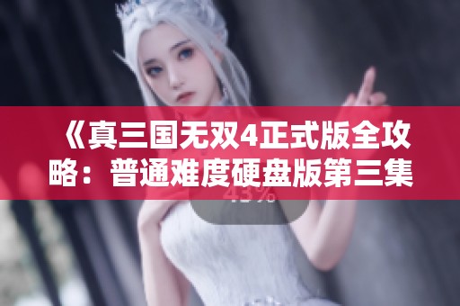 《真三国无双4正式版全攻略：普通难度硬盘版第三集》