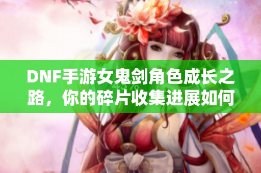 DNF手游女鬼剑角色成长之路，你的碎片收集进展如何了呢