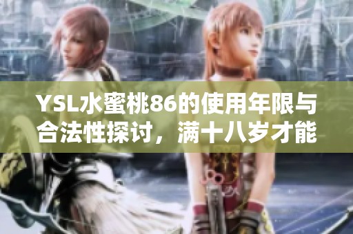 YSL水蜜桃86的使用年限与合法性探讨，满十八岁才能购买吗