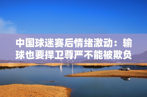 中国球迷赛后情绪激动：输球也要捍卫尊严不能被欺负