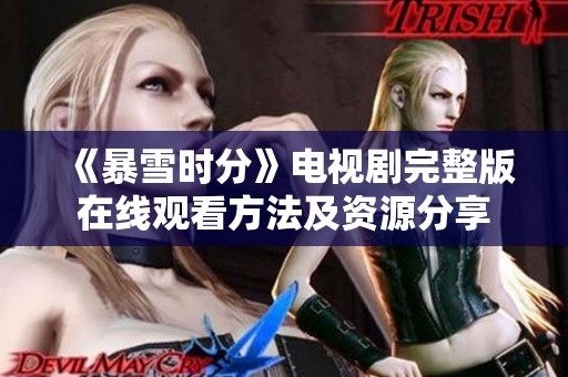 《暴雪时分》电视剧完整版在线观看方法及资源分享