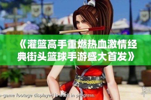 《灌篮高手重燃热血激情经典街头篮球手游盛大首发》