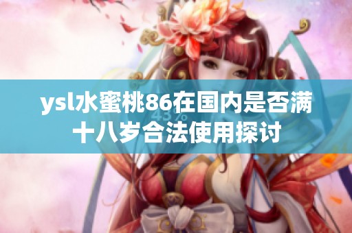 ysl水蜜桃86在国内是否满十八岁合法使用探讨