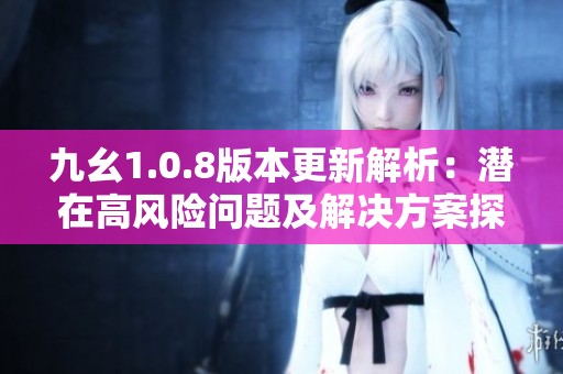 九幺1.0.8版本更新解析：潜在高风险问题及解决方案探讨