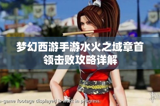 梦幻西游手游水火之域章首领击败攻略详解