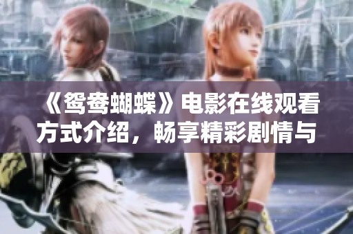 《鸳鸯蝴蝶》电影在线观看方式介绍，畅享精彩剧情与浪漫情节