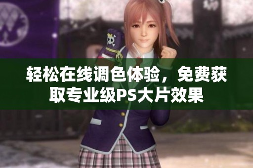 轻松在线调色体验，免费获取专业级PS大片效果