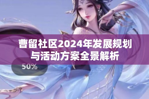 曹留社区2024年发展规划与活动方案全景解析