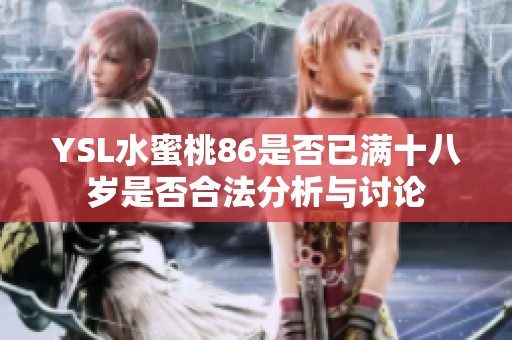 YSL水蜜桃86是否已满十八岁是否合法分析与讨论