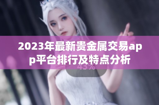2023年最新贵金属交易app平台排行及特点分析