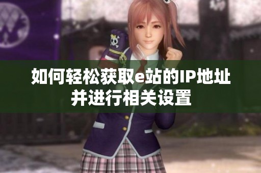 如何轻松获取e站的IP地址并进行相关设置