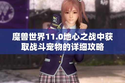 魔兽世界11.0地心之战中获取战斗宠物的详细攻略