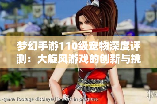 梦幻手游110级宠物深度评测：大旋风游戏的创新与挑战分析