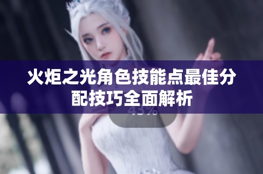 火炬之光角色技能点最佳分配技巧全面解析