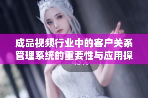 成品视频行业中的客户关系管理系统的重要性与应用探讨
