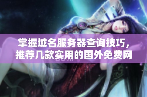 掌握域名服务器查询技巧，推荐几款实用的国外免费网站