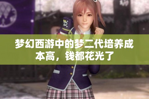 梦幻西游中的梦二代培养成本高，钱都花光了