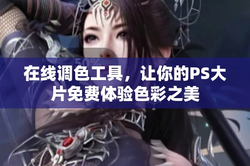 在线调色工具，让你的PS大片免费体验色彩之美