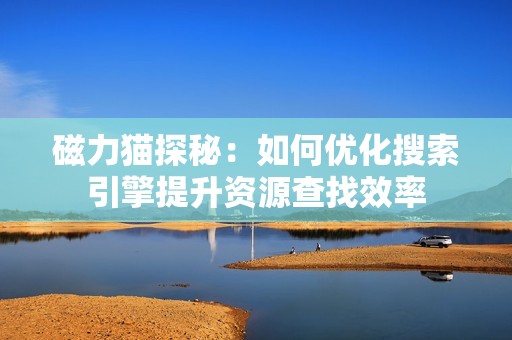 磁力猫探秘：如何优化搜索引擎提升资源查找效率