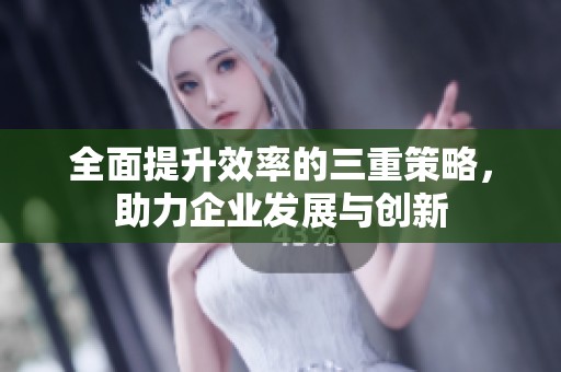 全面提升效率的三重策略，助力企业发展与创新