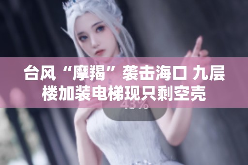 台风“摩羯”袭击海口 九层楼加装电梯现只剩空壳