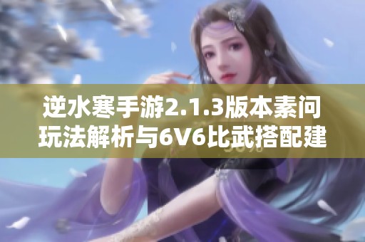逆水寒手游2.1.3版本素问玩法解析与6V6比武搭配建议