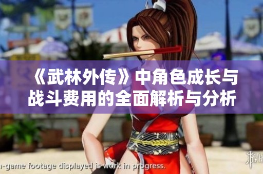 《武林外传》中角色成长与战斗费用的全面解析与分析