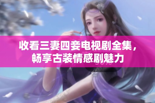 收看三妻四妾电视剧全集，畅享古装情感剧魅力