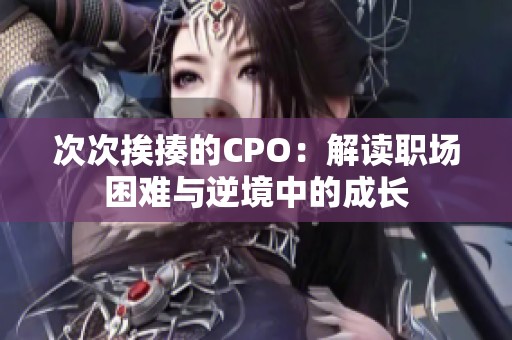 次次挨揍的CPO：解读职场困难与逆境中的成长