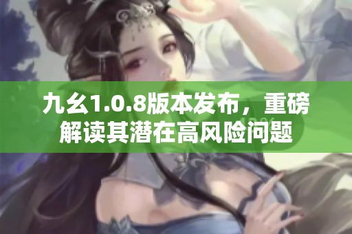九幺1.0.8版本发布，重磅解读其潜在高风险问题
