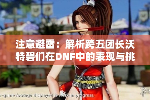注意避雷：解析跨五团长沃特碧们在DNF中的表现与挑战