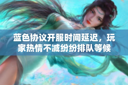 蓝色协议开服时间延迟，玩家热情不减纷纷排队等候