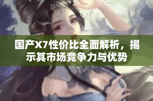 国产X7性价比全面解析，揭示其市场竞争力与优势