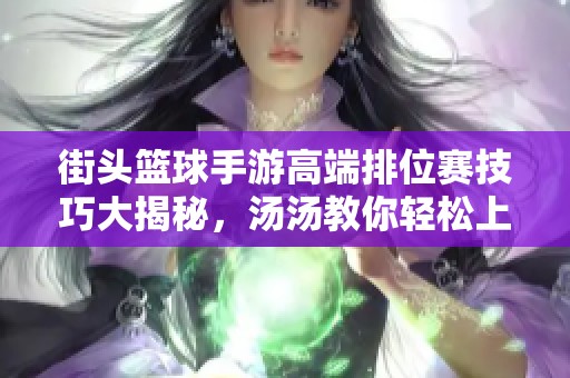 街头篮球手游高端排位赛技巧大揭秘，汤汤教你轻松上分