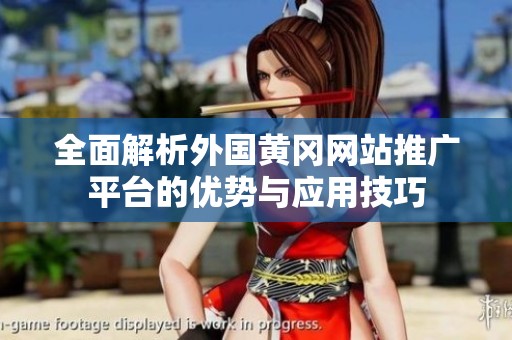 全面解析外国黄冈网站推广平台的优势与应用技巧