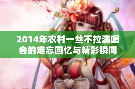 2014年农村一丝不拉演唱会的难忘回忆与精彩瞬间
