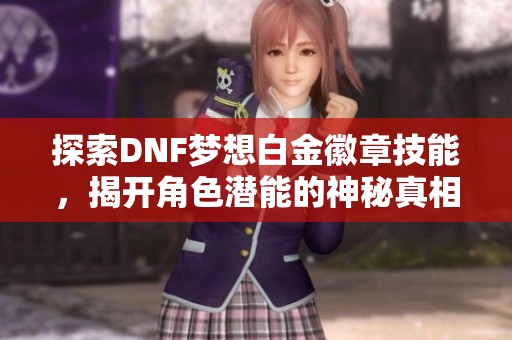 探索DNF梦想白金徽章技能，揭开角色潜能的神秘真相