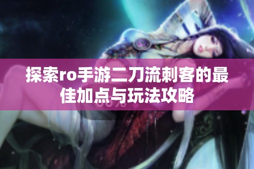 探索ro手游二刀流刺客的最佳加点与玩法攻略