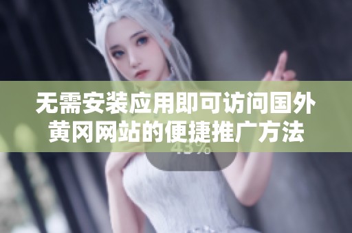 无需安装应用即可访问国外黄冈网站的便捷推广方法