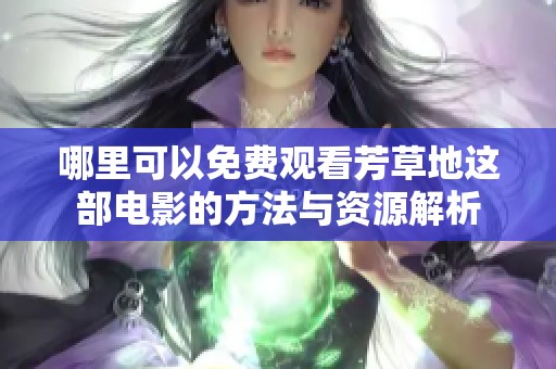 哪里可以免费观看芳草地这部电影的方法与资源解析