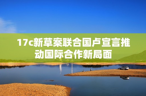 17c新草案联合国卢宣言推动国际合作新局面