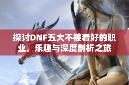 探讨DNF五大不被看好的职业，乐趣与深度剖析之旅