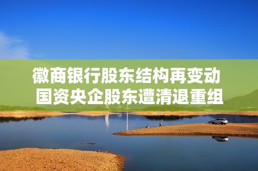 徽商银行股东结构再变动 国资央企股东遭清退重组