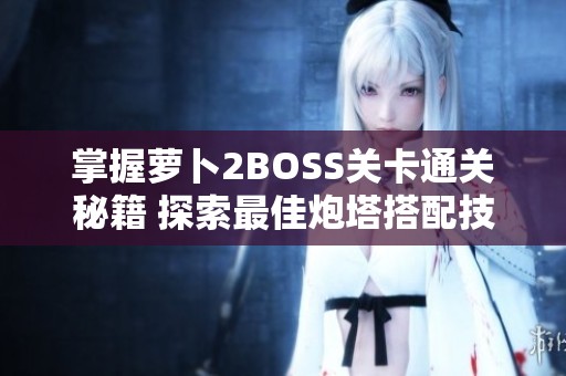 掌握萝卜2BOSS关卡通关秘籍 探索最佳炮塔搭配技巧